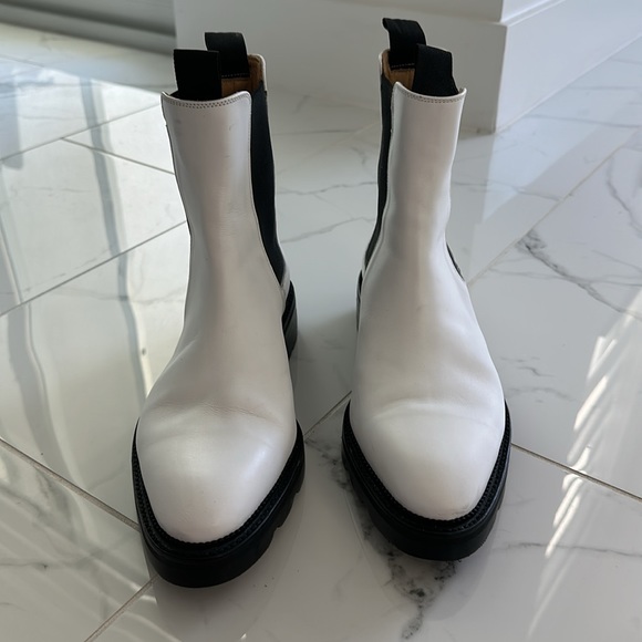 Alexander Wang Chelsea Boot Bootie White 10 Ankle - Picture 7 of 13